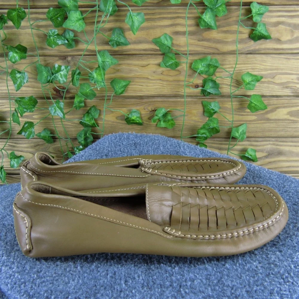 Giorgio Brutini‎ Men Weave Driving Moccasin Brown Leather 11.5 Gently Used 2025